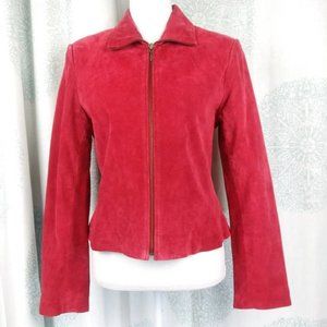 Revue 100% Suede Zip-up Jacket Size 8